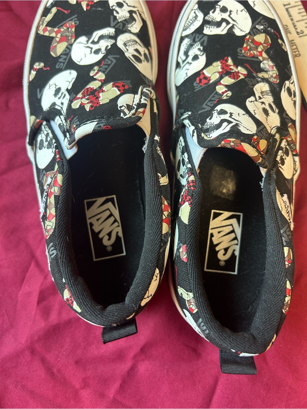 Vans Slip-ons Youth Sz 2 Asher Graphics - Picture 3 of 5